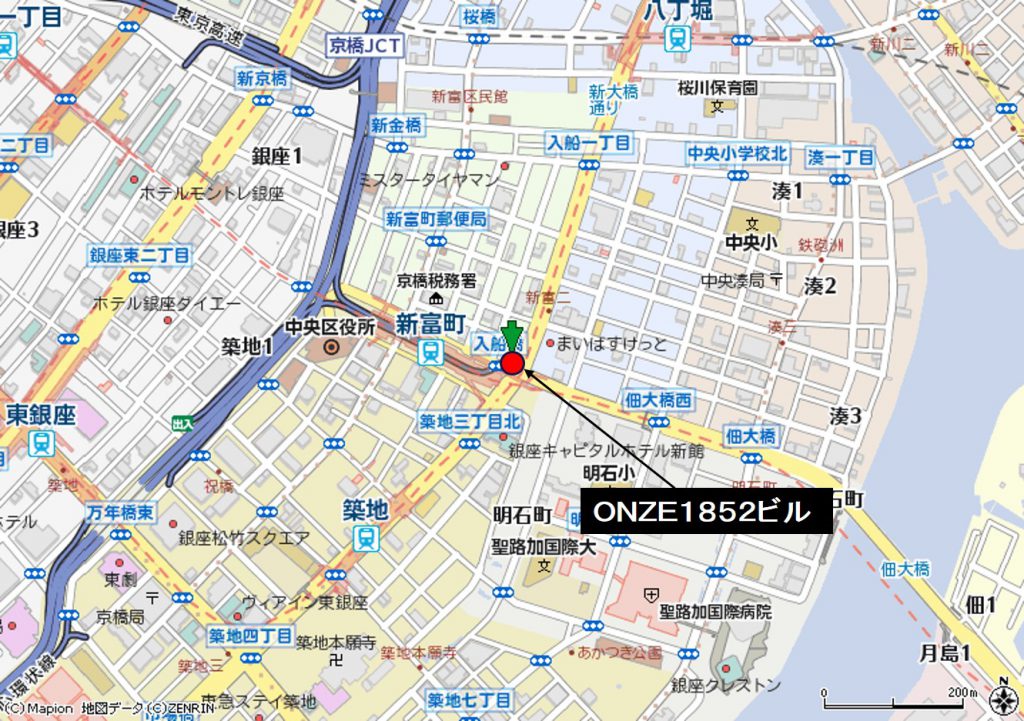 新富町　ＯＮＺＥ１８５２ビル