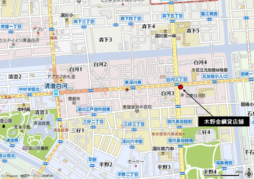 清澄白河　木野金網貸店舗