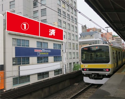 両国駅ホーム前　白井ビル
