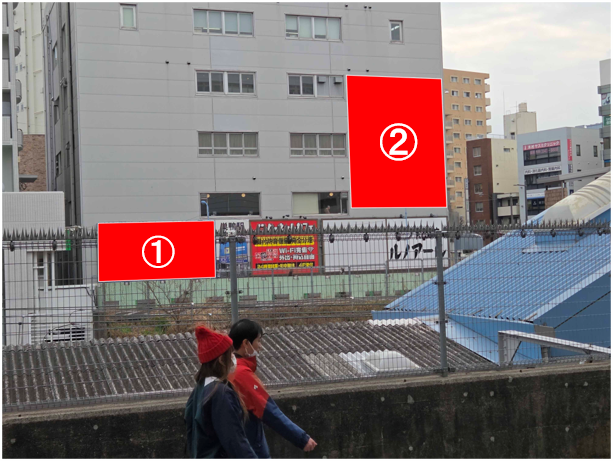 巣鴨駅　宮田ビル（駅ホーム側）