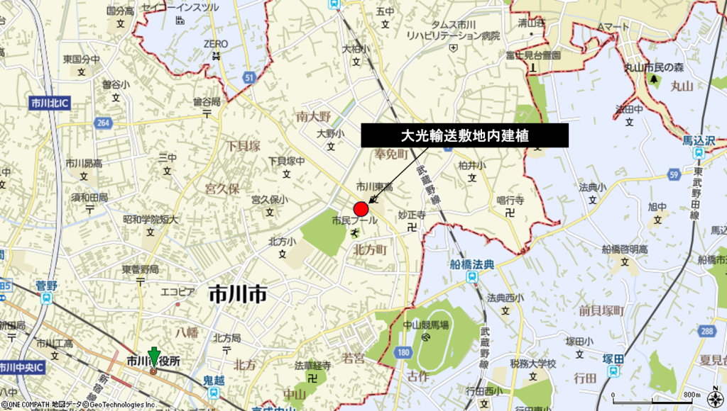 市川　大光輸送建植看板